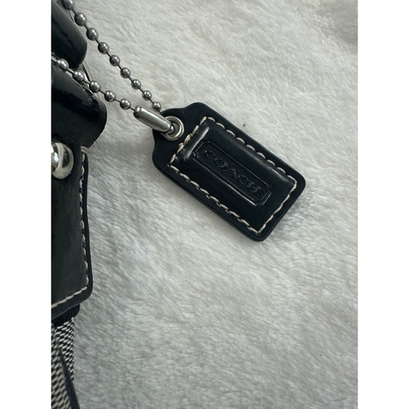 Coach Signature File Bag Black Gray Monogram Canvas Crossbody Messenger Bag - Picture 3 of 9